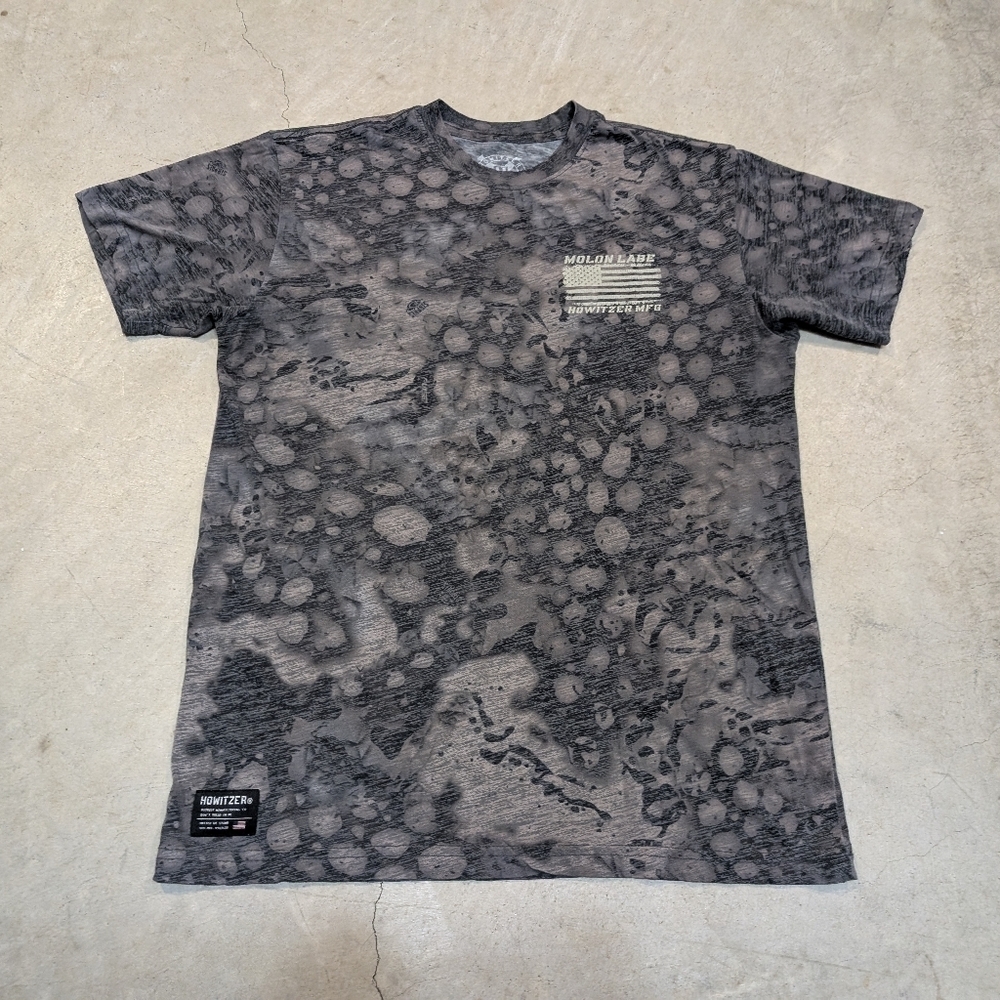 Howitzer Molon Labe Shirt Gray Camo Skill Snake Firearms
